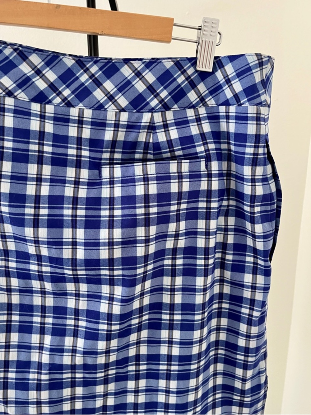 💙 IZOD Golf Blue Plaid Skort | Preppy + Sporty Chic | Tennis | Size 12 - Picture 7 of 9